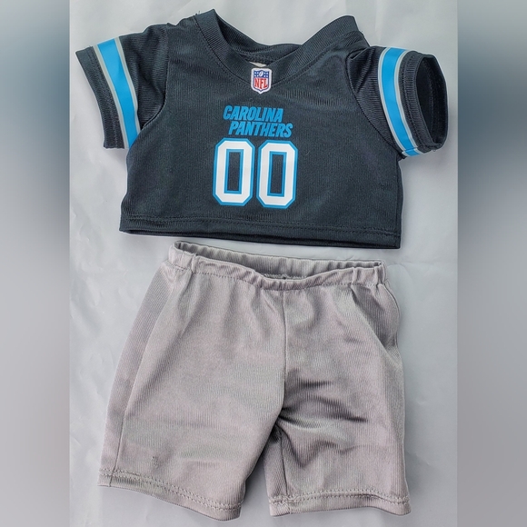 Build-A-Bear BABW NFL Carolina Panthers Football Uniform Costume - EUC - Picture 1 of 8